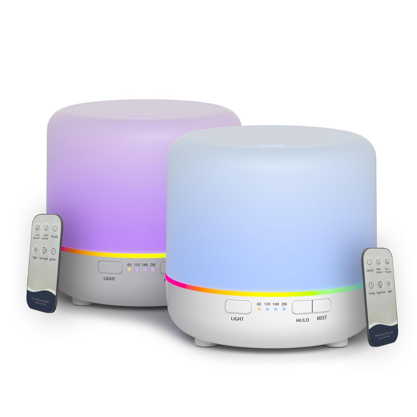 Aroma Diffusers 200ml Colorful Essential Oil Diffuser with Adjustable Mist Mode,Auto Off Aroma Diffuser for Bedroom/Office/Trip