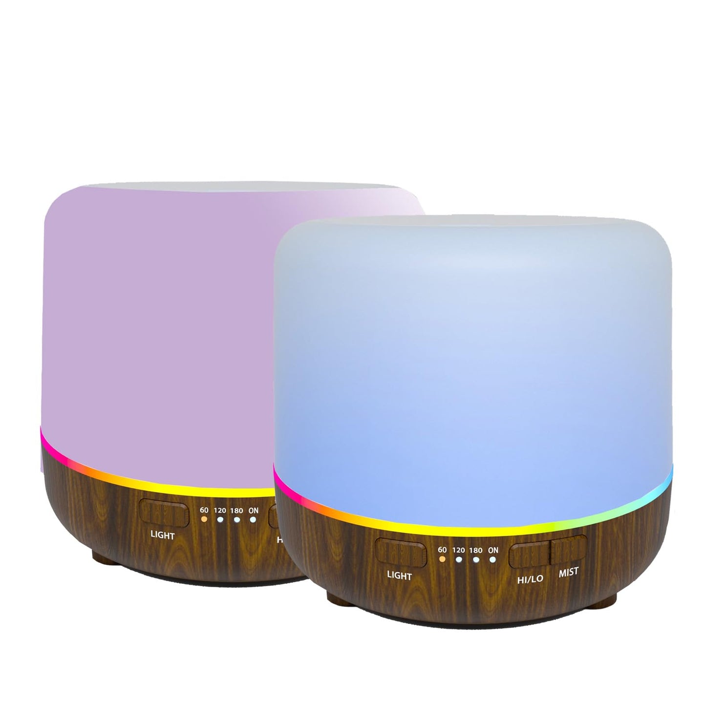 Aroma Diffusers 200ml Colorful Essential Oil Diffuser with Adjustable Mist Mode,Auto Off Aroma Diffuser for Bedroom/Office/Trip