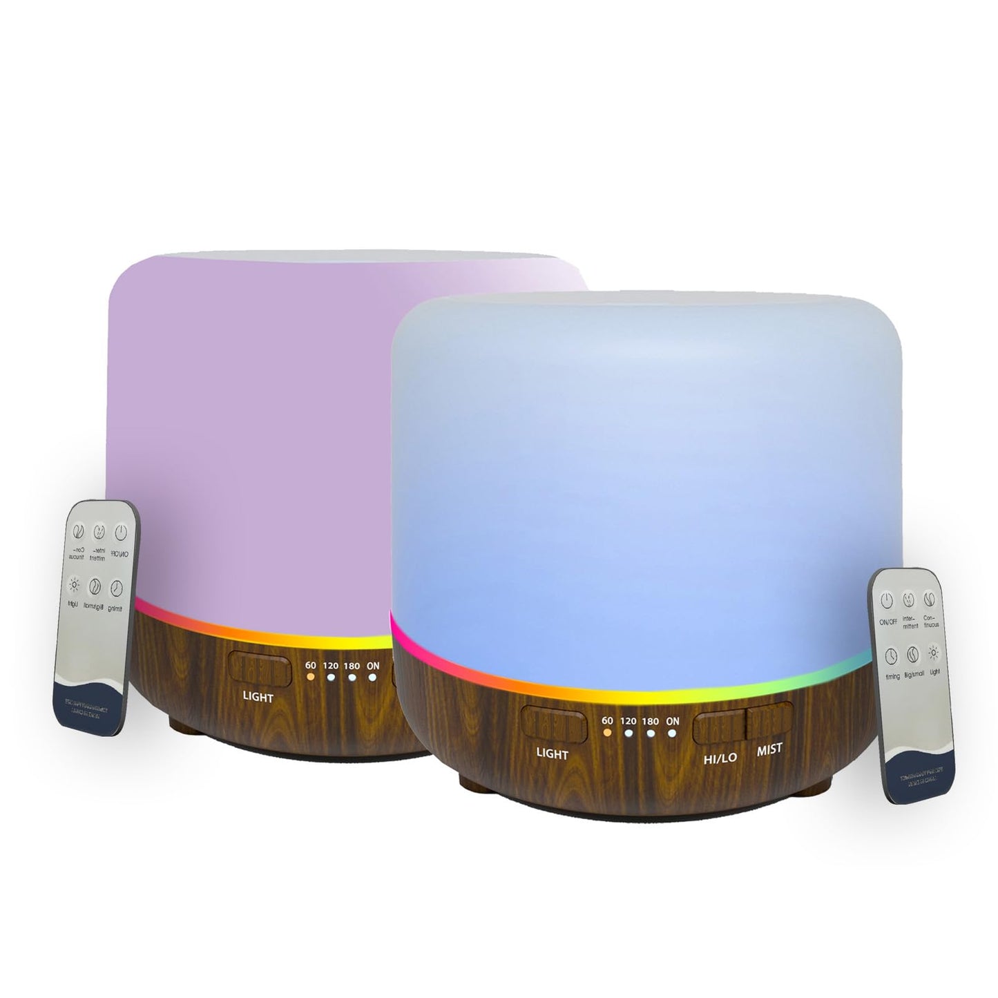 Aroma Diffusers 200ml Colorful Essential Oil Diffuser with Adjustable Mist Mode,Auto Off Aroma Diffuser for Bedroom/Office/Trip