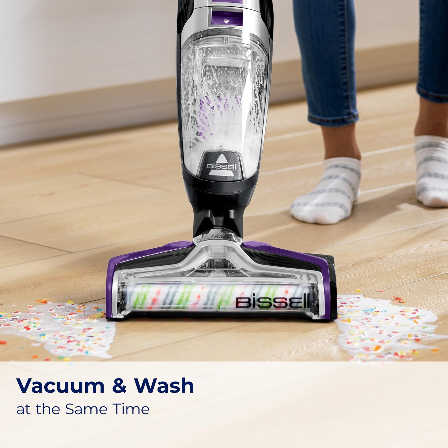 Bissell CrossWave Floor and Area Rug Cleaner, Wet-Dry Vacuum, 3888A