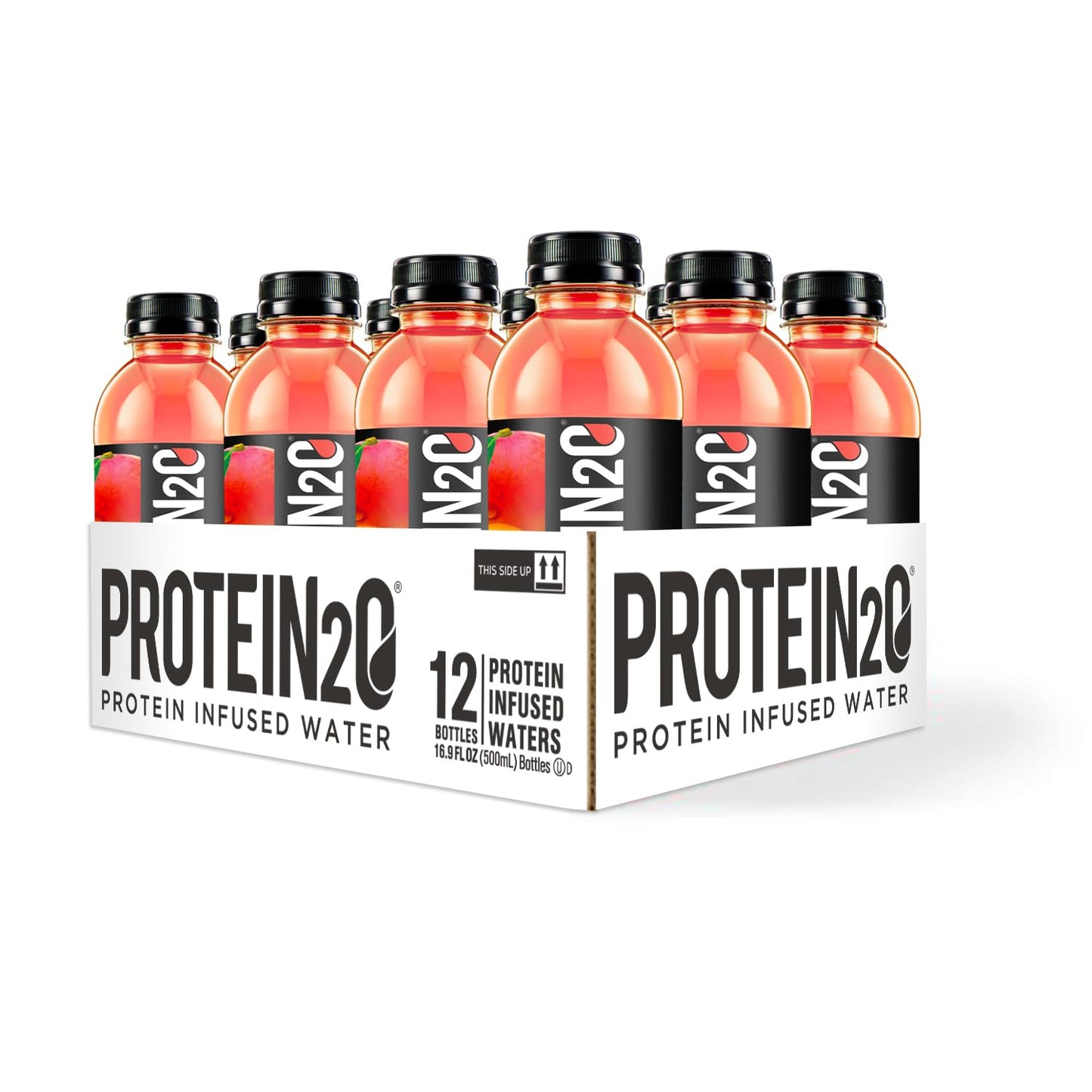 Protein2o 15g Whey Protein Isolate Infused Water, Ready To Drink, Gluten Free, Lactose Free, No Artificial Sweeteners, Flavor Fusion Variety Pack, 16.9 oz Bottle (Pack of 12)