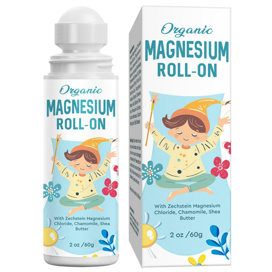 Magnesium Lotion for Kids Sleep & Calm, Magnesium Cream Roll-on Applicator to Help Children Calm & Sleep, Relaxation Formula for Balanced Mood, Bedtime & Sleep for Children